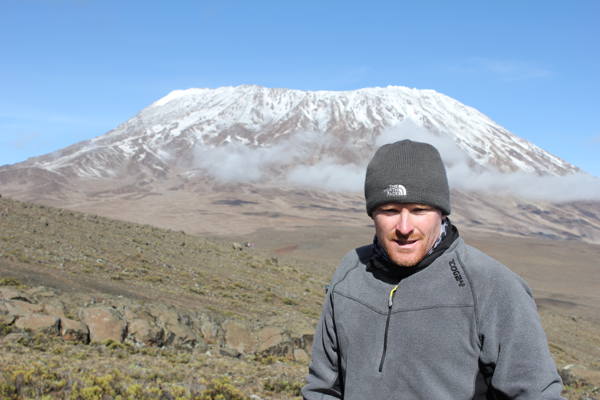 Absolutes boss Chris at Kilimanjaro