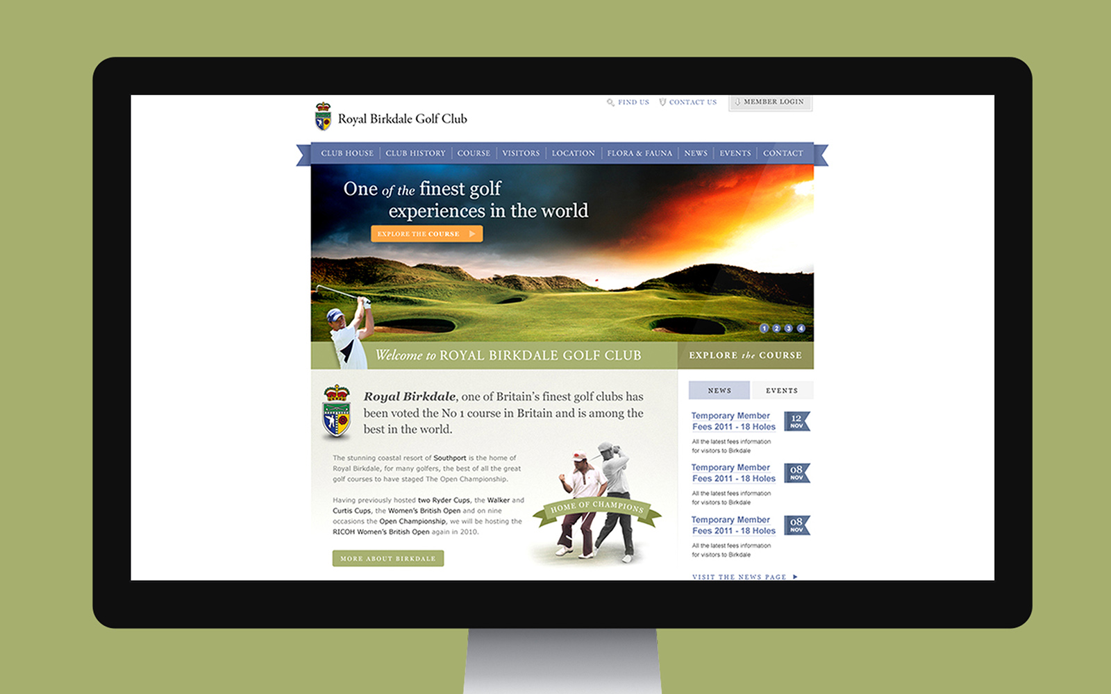 Website for Royal Birkdale Golf Club